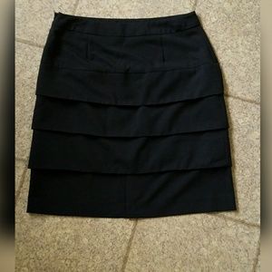 Tiered Black Skirt